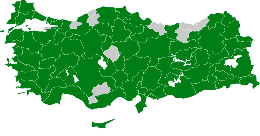 Arıkuşu Türkiye dağılım haritası