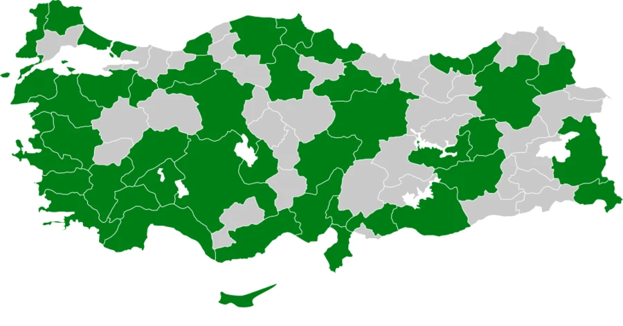 Balaban Türkiye dağılım haritası