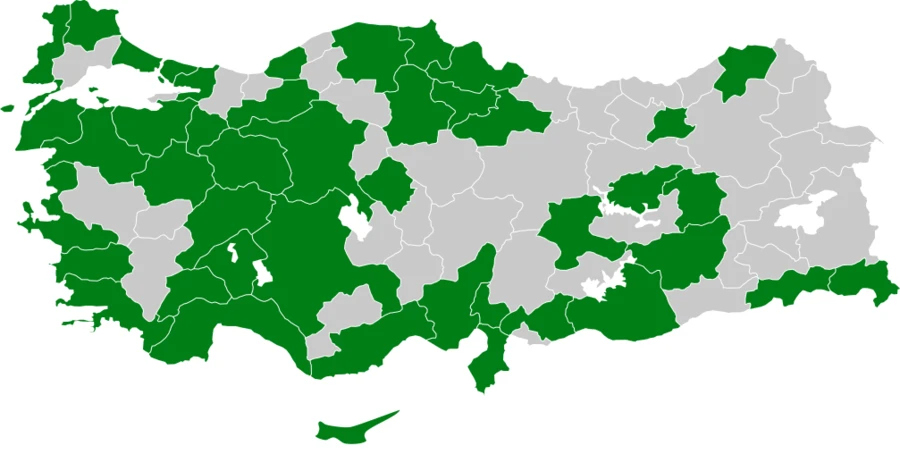 Balık Kartalı Türkiye dağılım haritası