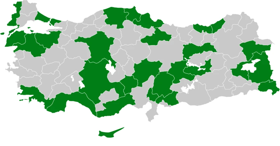 Bataklık Kamışçını Türkiye dağılım haritası