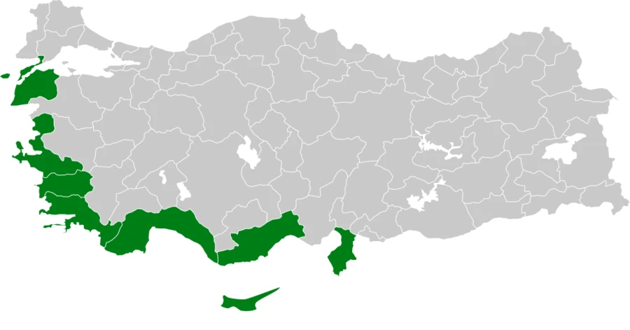 Ada Martısı Türkiye dağılım haritası