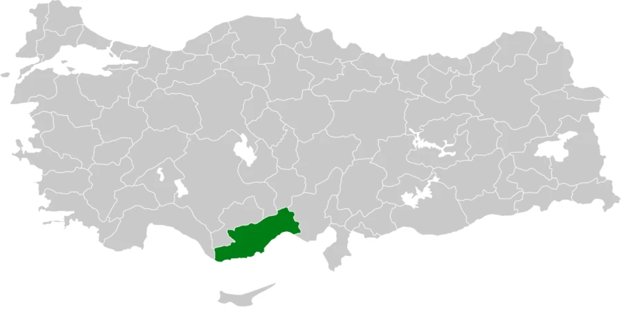 Benekli Düdükçün Türkiye dağılım haritası