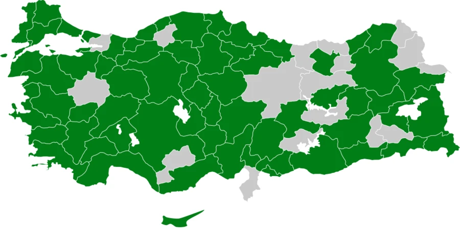 Benekli Sinekkapan Türkiye dağılım haritası